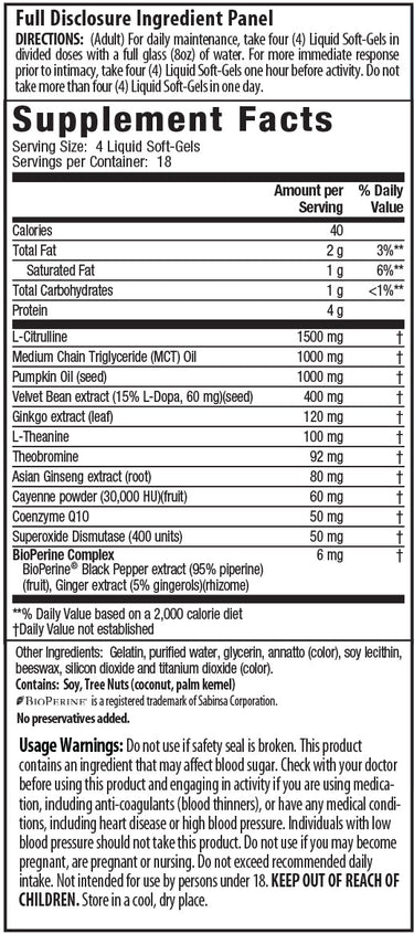 Steel-Libido Max3 + Nitric Oxide Booster